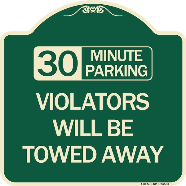 Signmission Employee Recognition Parking Heavy-Gauge Aluminum Architectural Sign, 18" x 18", G-1818-24562 A-DES-G-1818-24562 - main